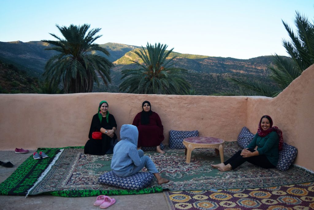 EBM - women on rooftop in Morocco